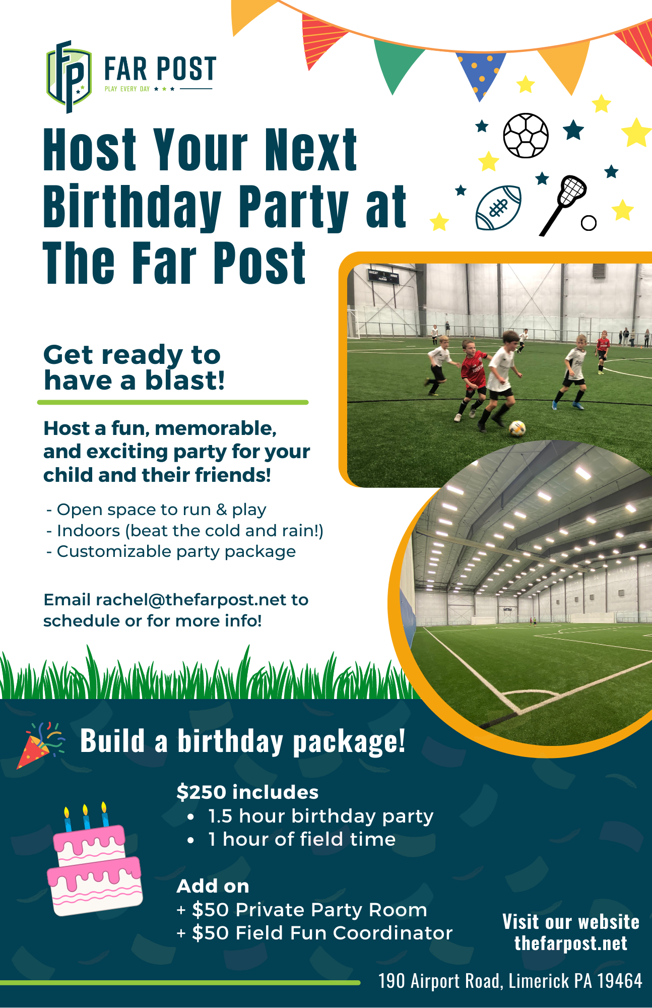 Host a Birthday Party at The Far Post